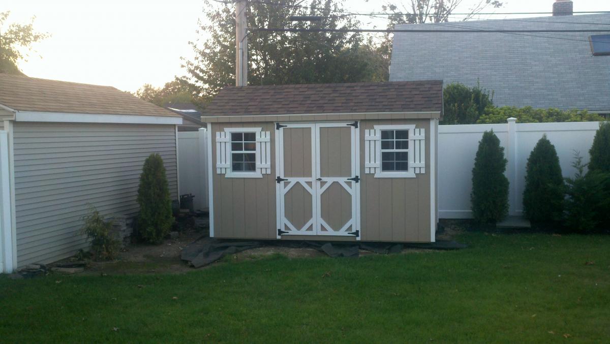 any idea's for landscaping around my new shed? going to do