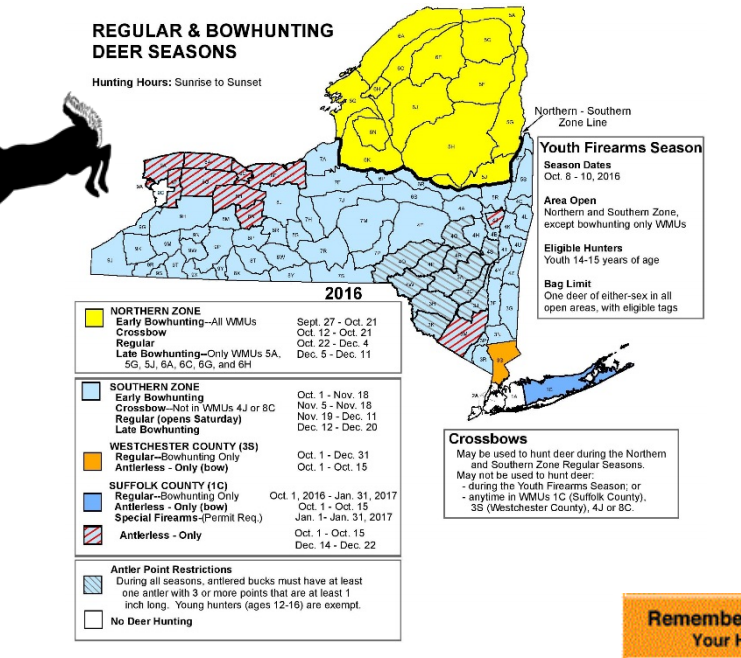 2016-17 New York State Hunting Season Dates - NYS DEC News and 