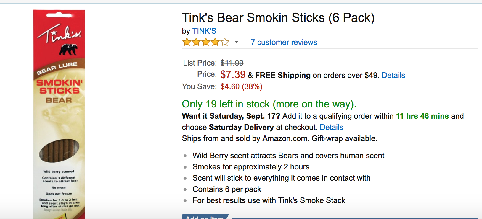 Tink's Smoke Sticks & Smoke Stack