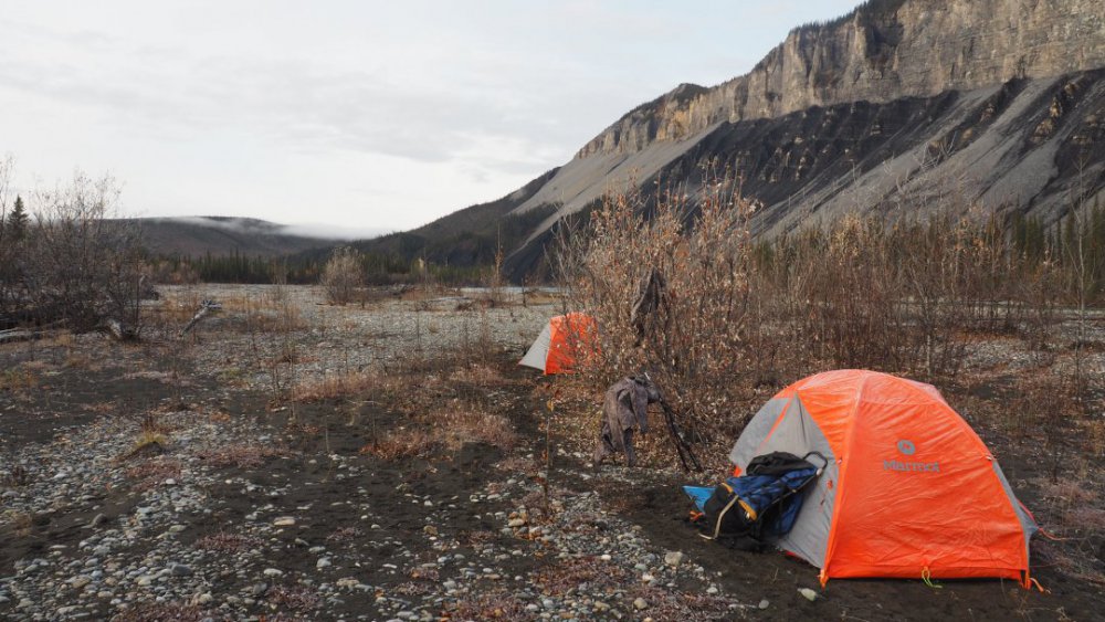 Yukon sheep hunt home on the Hart River.JPG