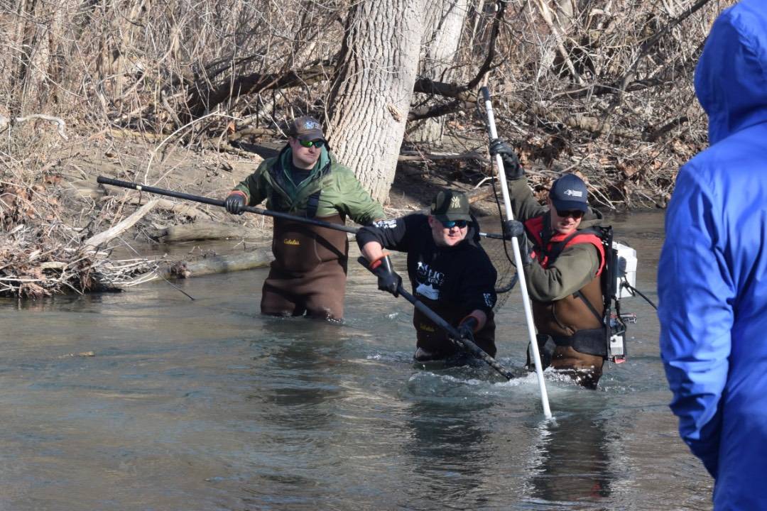 NYSDEC stream sampling at Naples Creek. Fishing Hunting New York